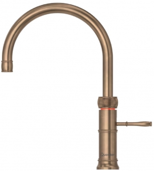 Quooker Küchenarmatur Classic Fusion Round PRO3 Messing Patina CFNRPTB  mit PRO3